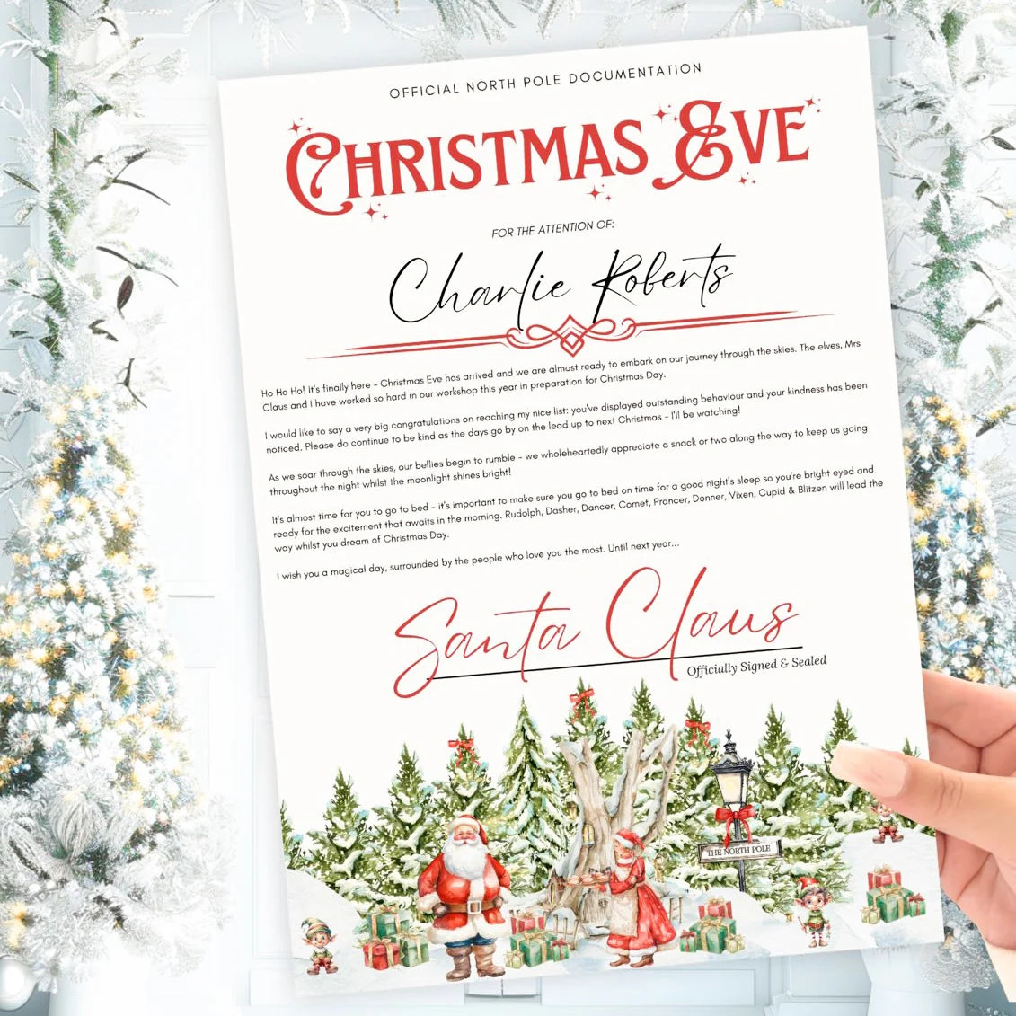 Personalised Christmas Eve Letter From Santa