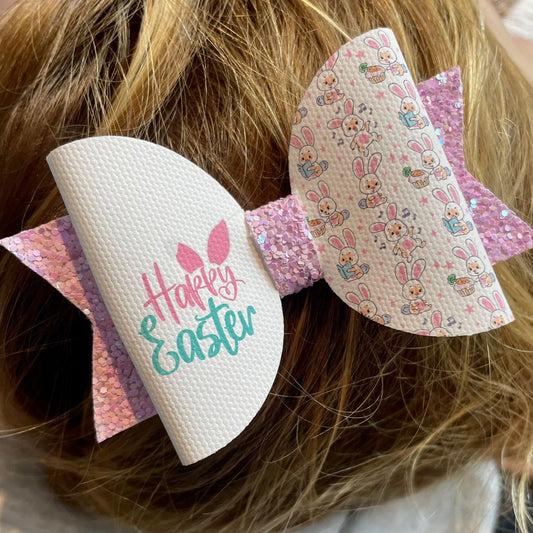 Happy Easter Hair Bow