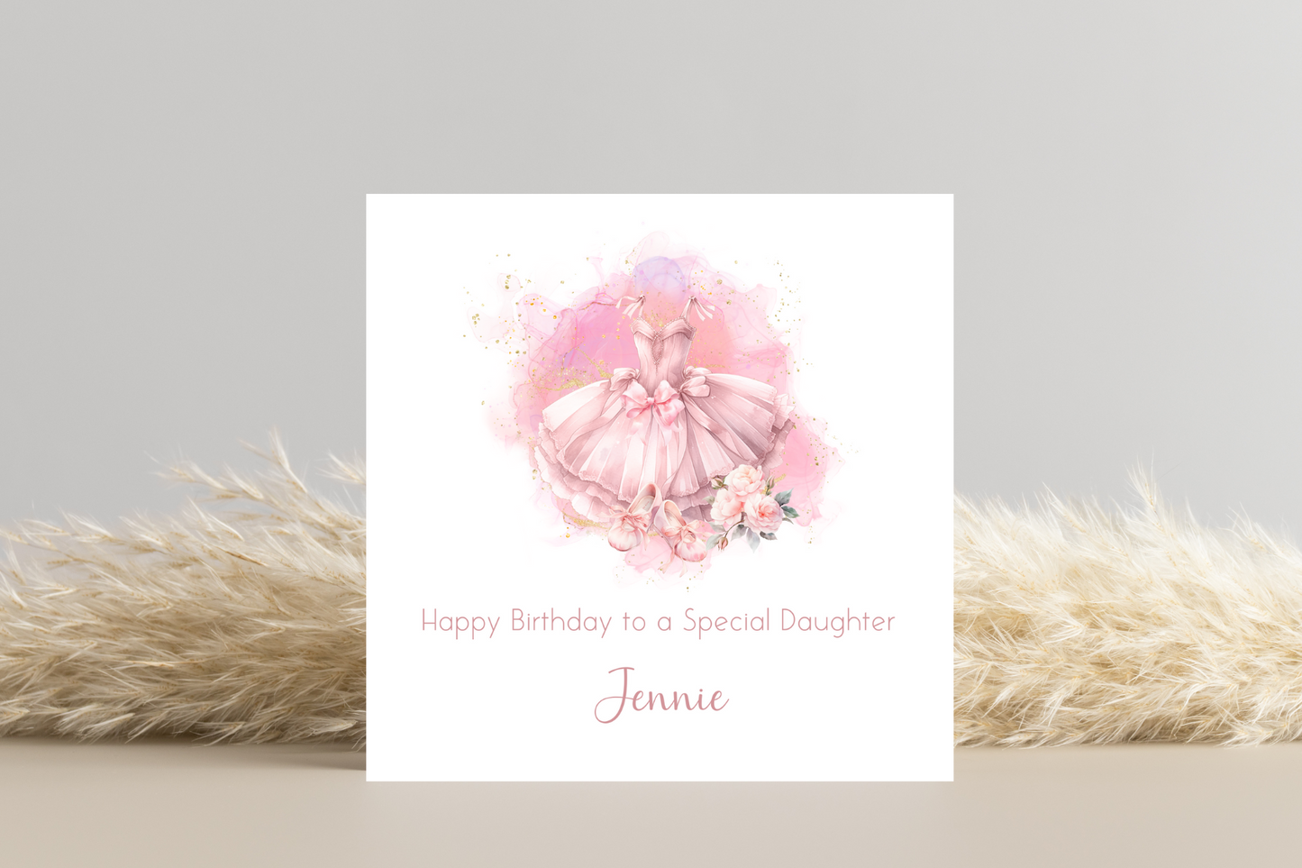 Personalised Ballet Birthday card