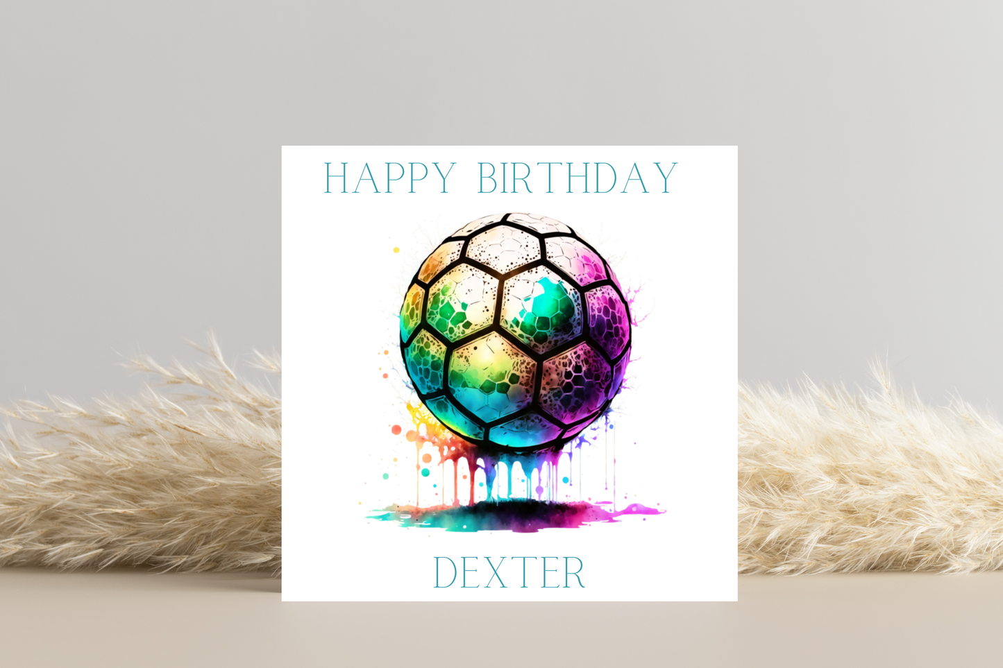 Personalised Football Birthday Card