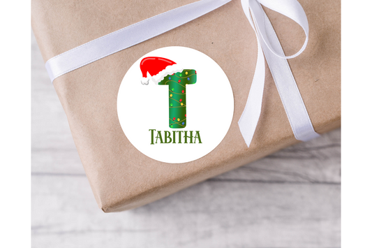 Personalised  Christmas Present Labels - 12 per sheet