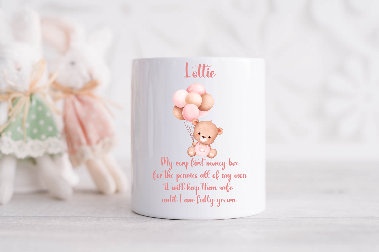 Personalised 1st Money Box First Birthday Gift