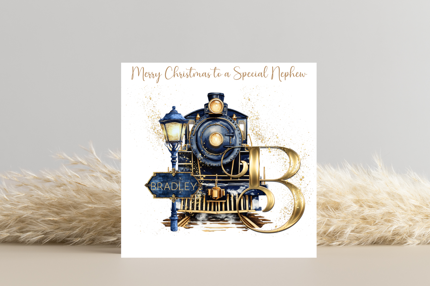 Personalised Christmas Express Christmas Card