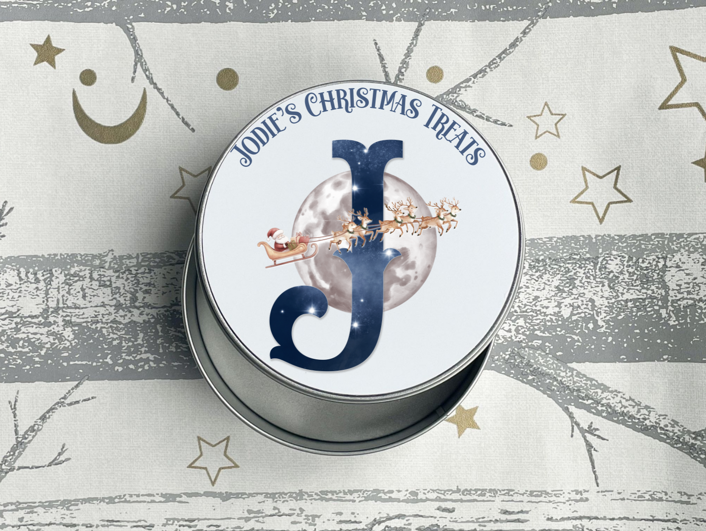 Personalised  Christmas Treat Tin