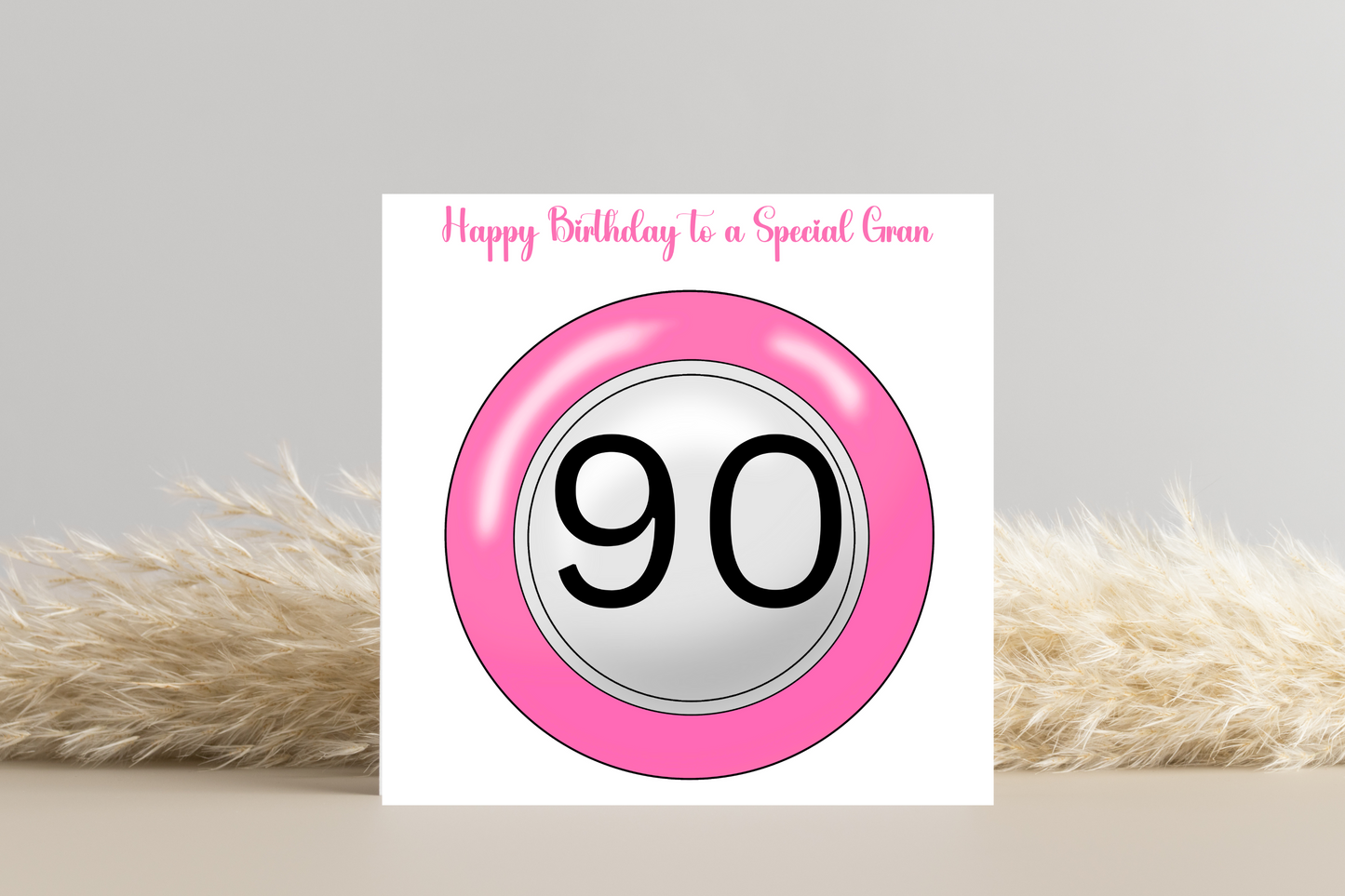 Personalised Bingo Ball Numbered Birthday Card