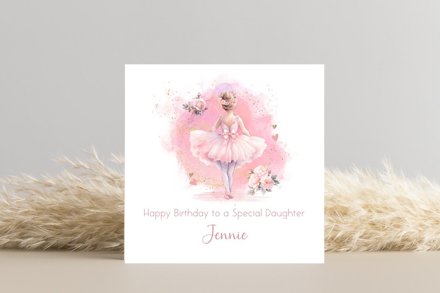 Personalised Ballet Birthday card