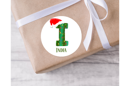 Personalised  Christmas Present Labels - 12 per sheet