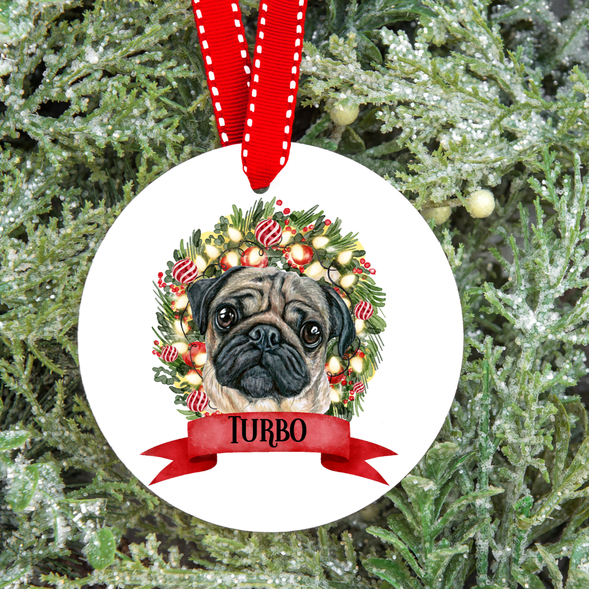 Personalised Dog Christmas Tree Decoration