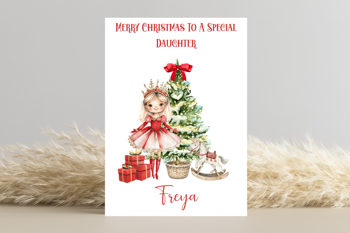 Personalised Sugarplum Fairy Christmas Card