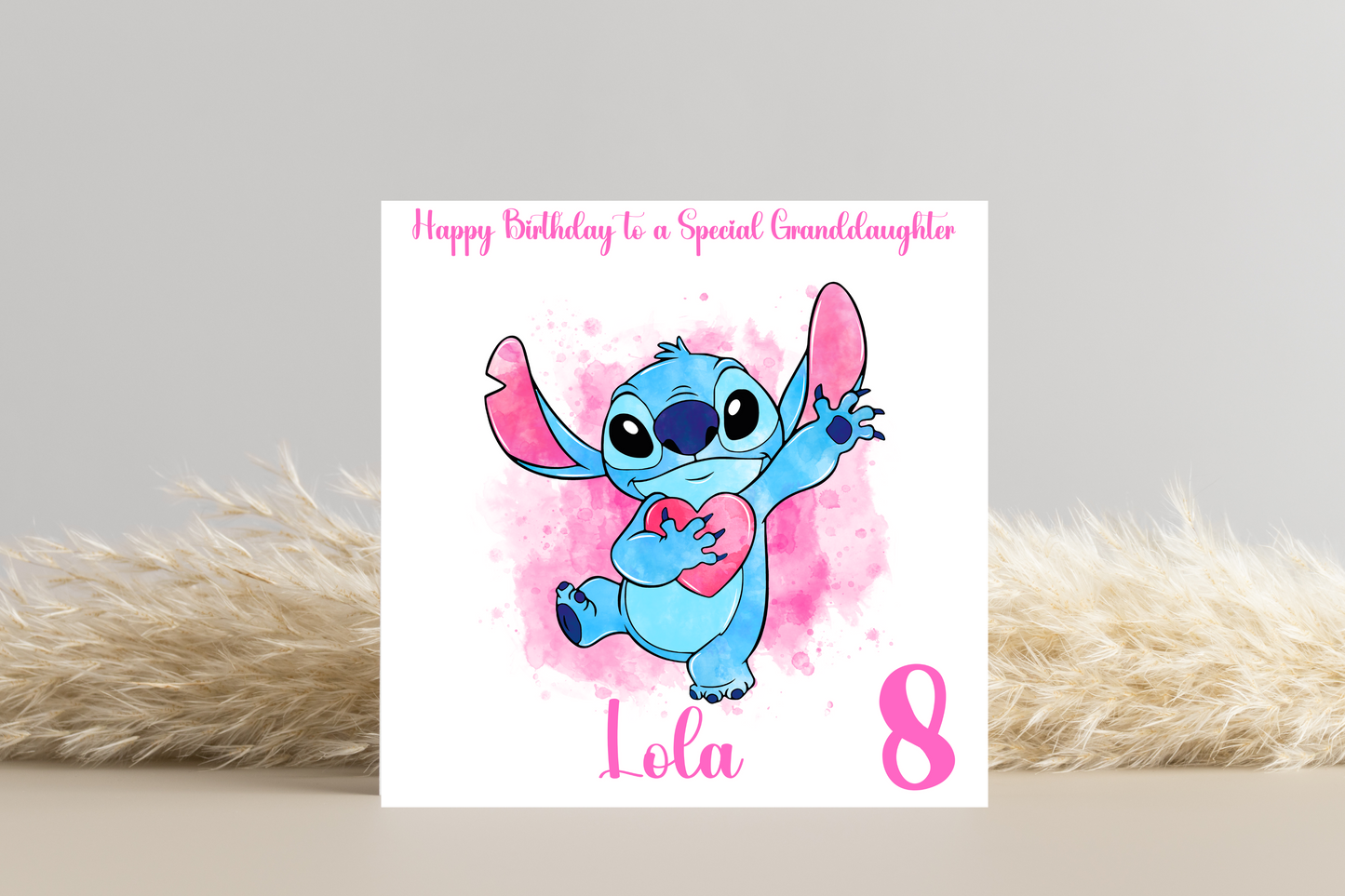 Personalised Stitch Birthday Card