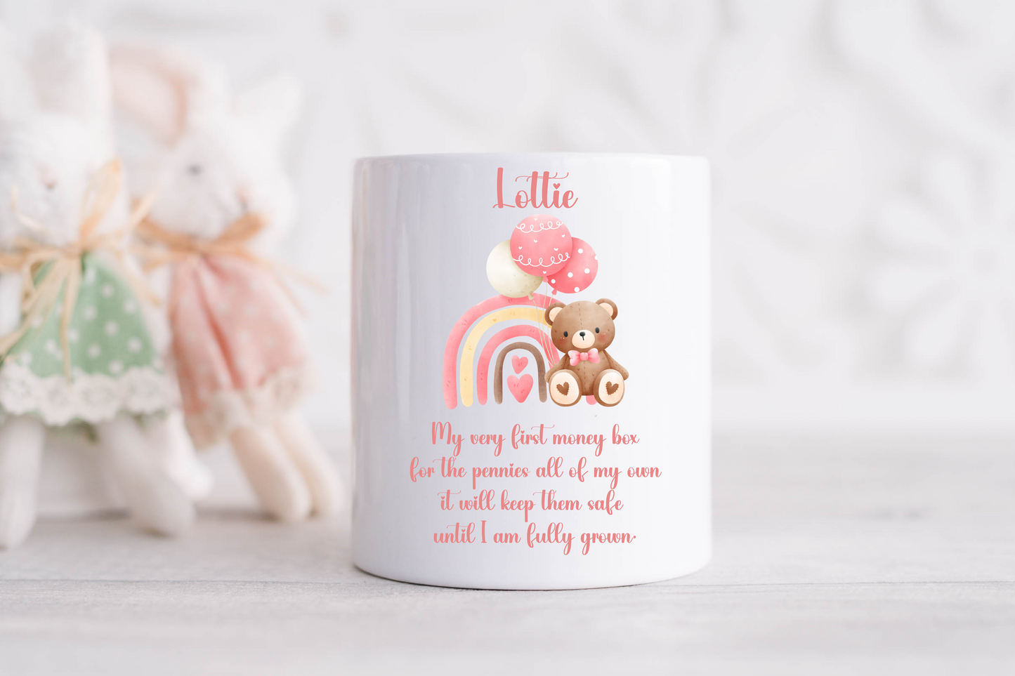 Personalised 1st Money Box First Birthday Gift