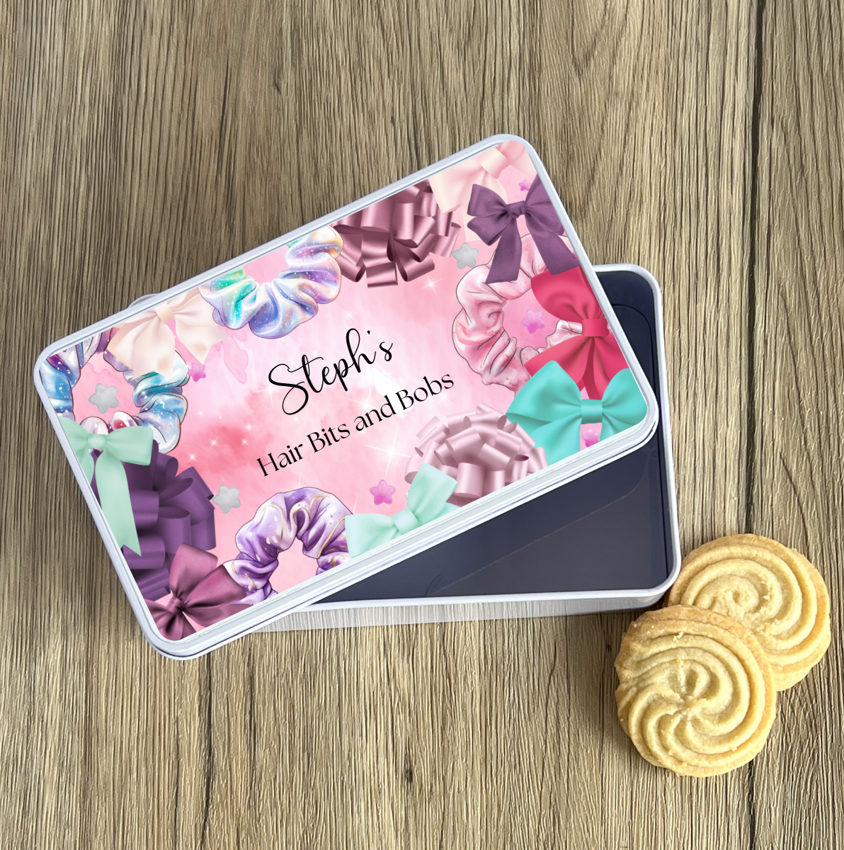 Personalised Hair Bits and Bobs Tin