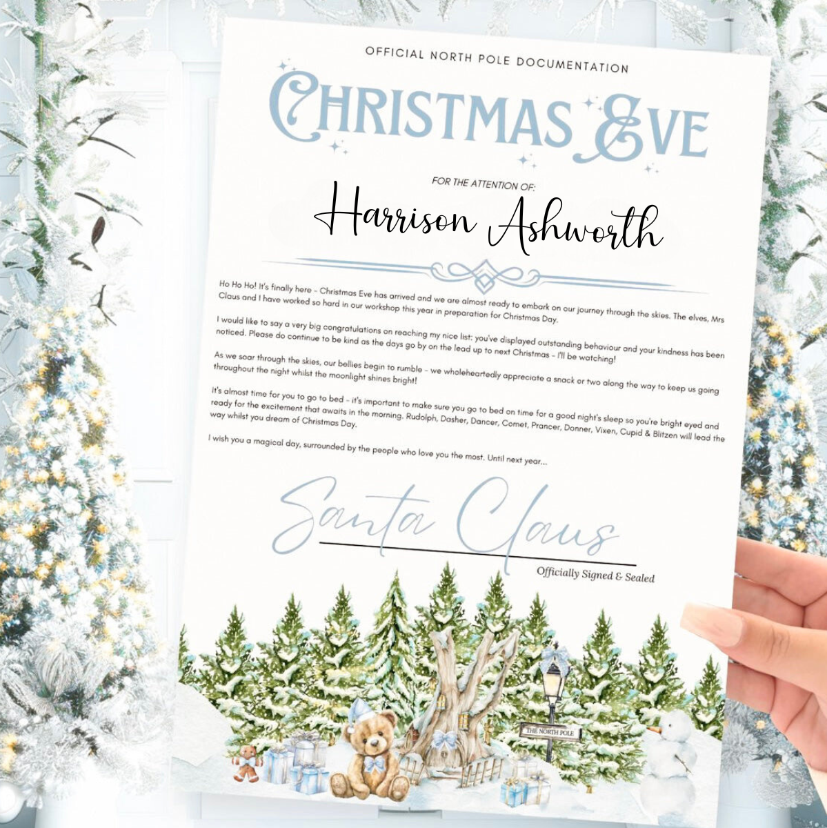 Personalised Christmas Eve Letter From Santa