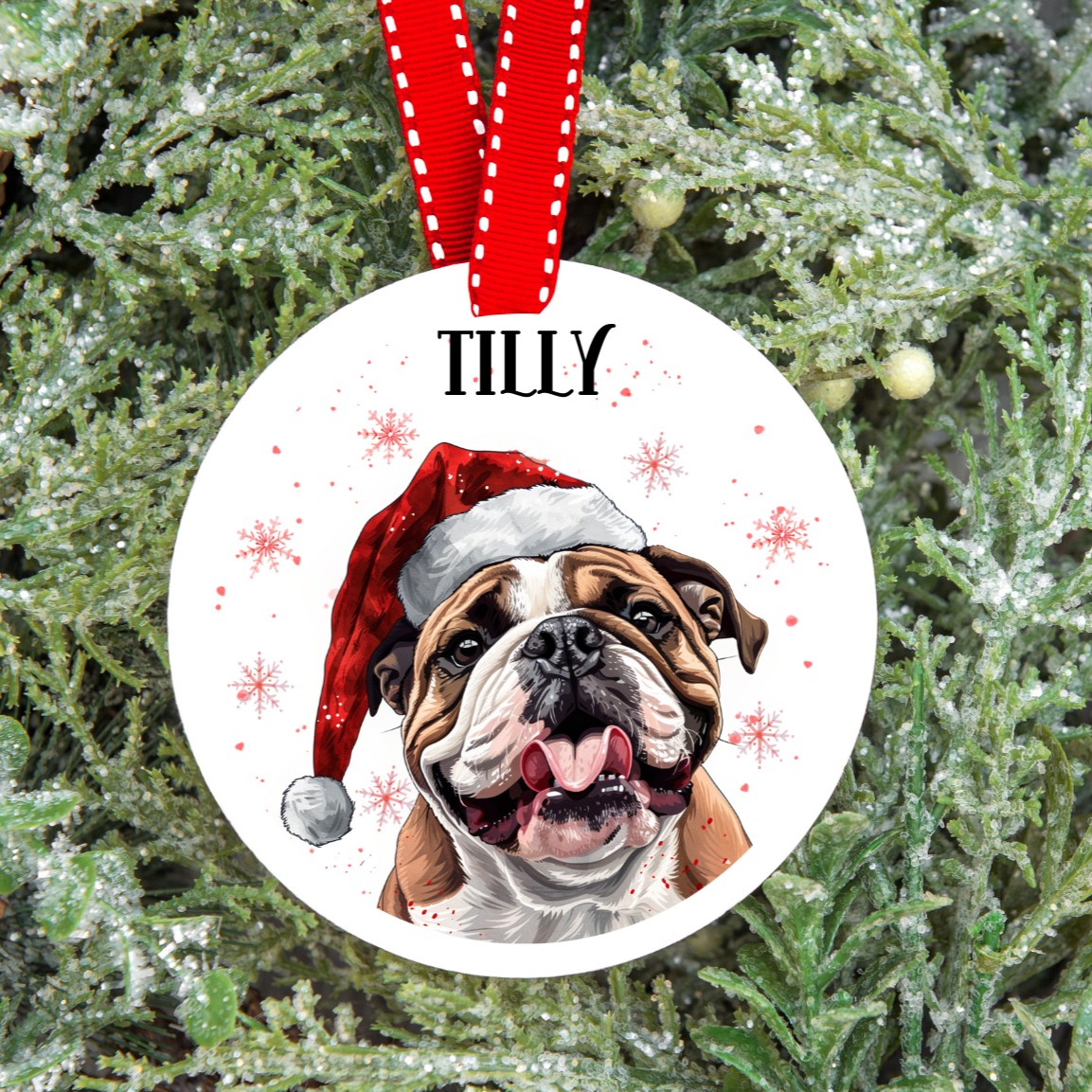 Personalised Dog Christmas Tree Decoration