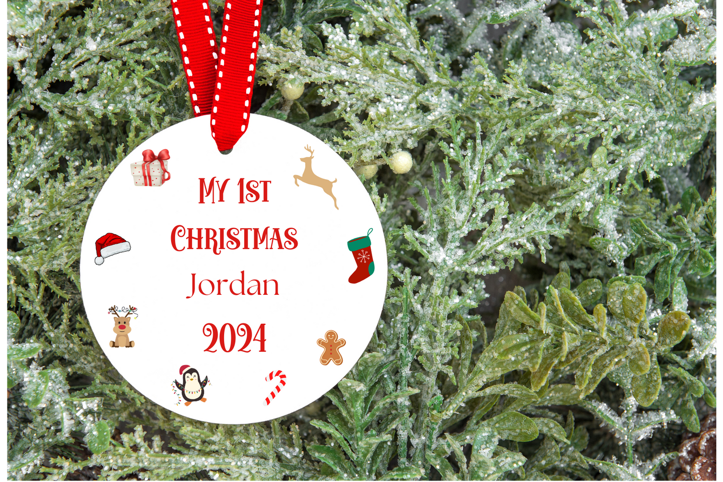 Personalised My 1st Christmas Tree Decoration