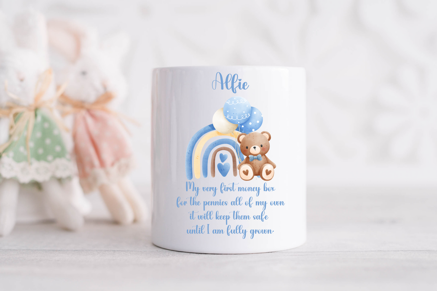 Personalised 1st Money Box First Birthday Gift