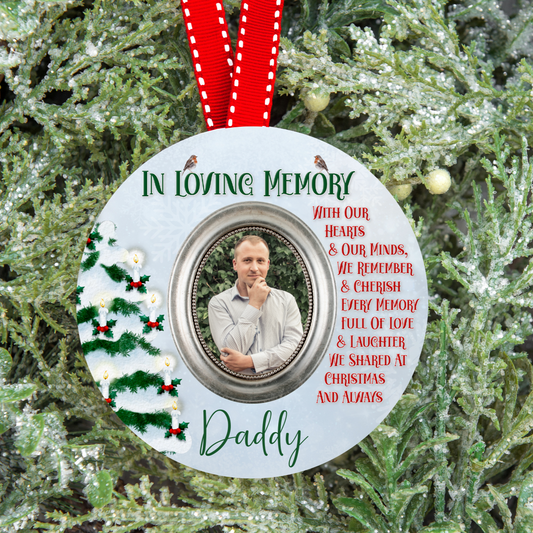 Photo Memorial Christmas Tree Decoration