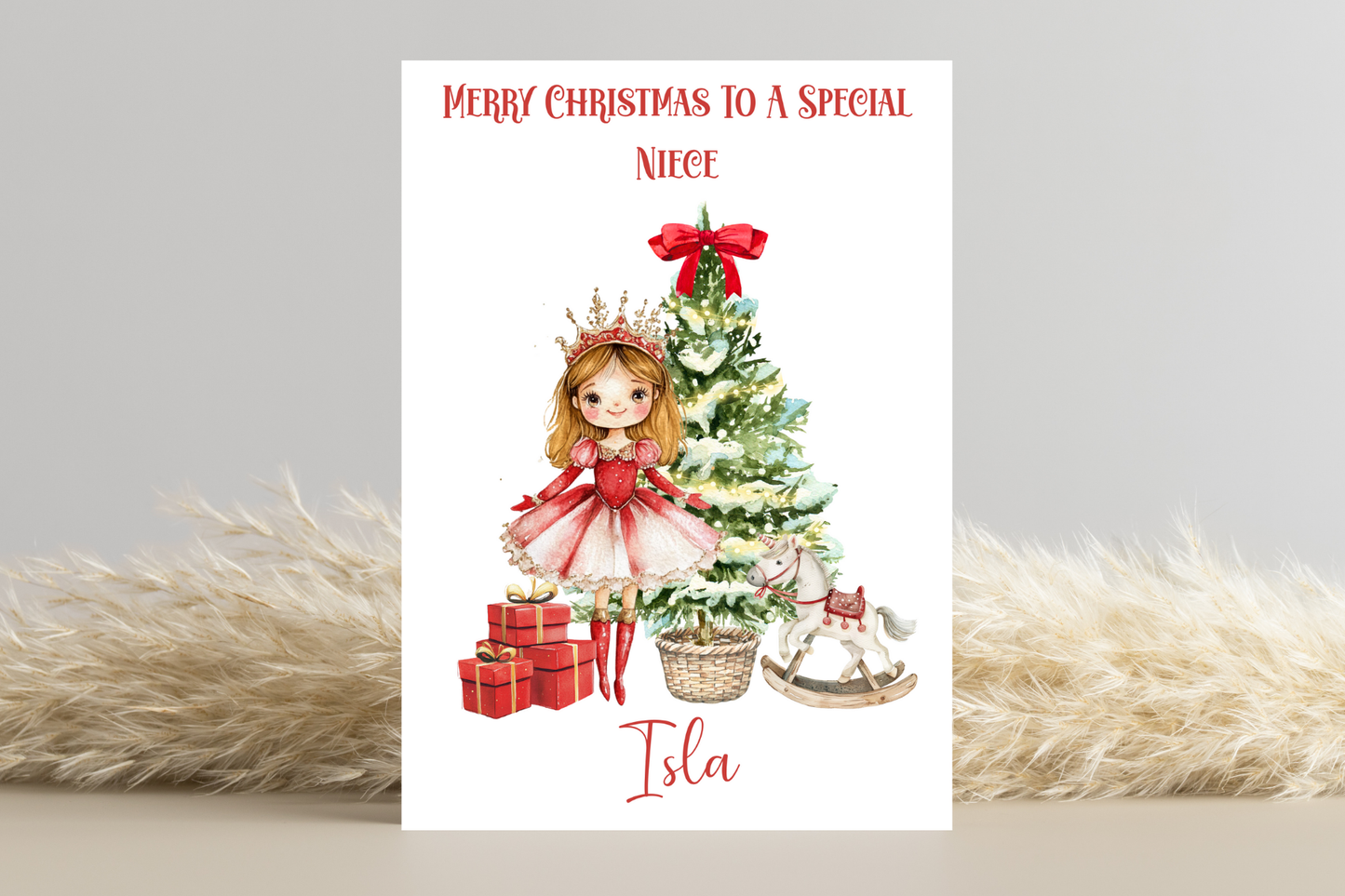 Personalised Sugarplum Fairy Christmas Card