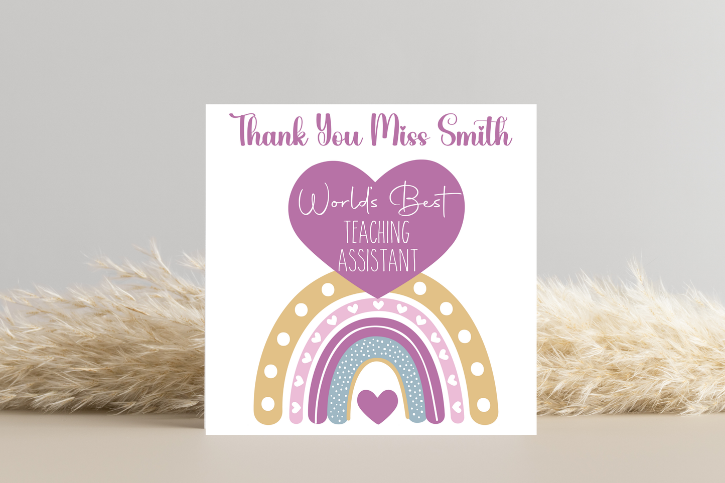 Personalised Worlds Best Teacher Card