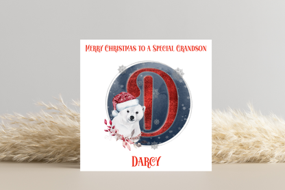 Personalised Polar Bear Christmas Card