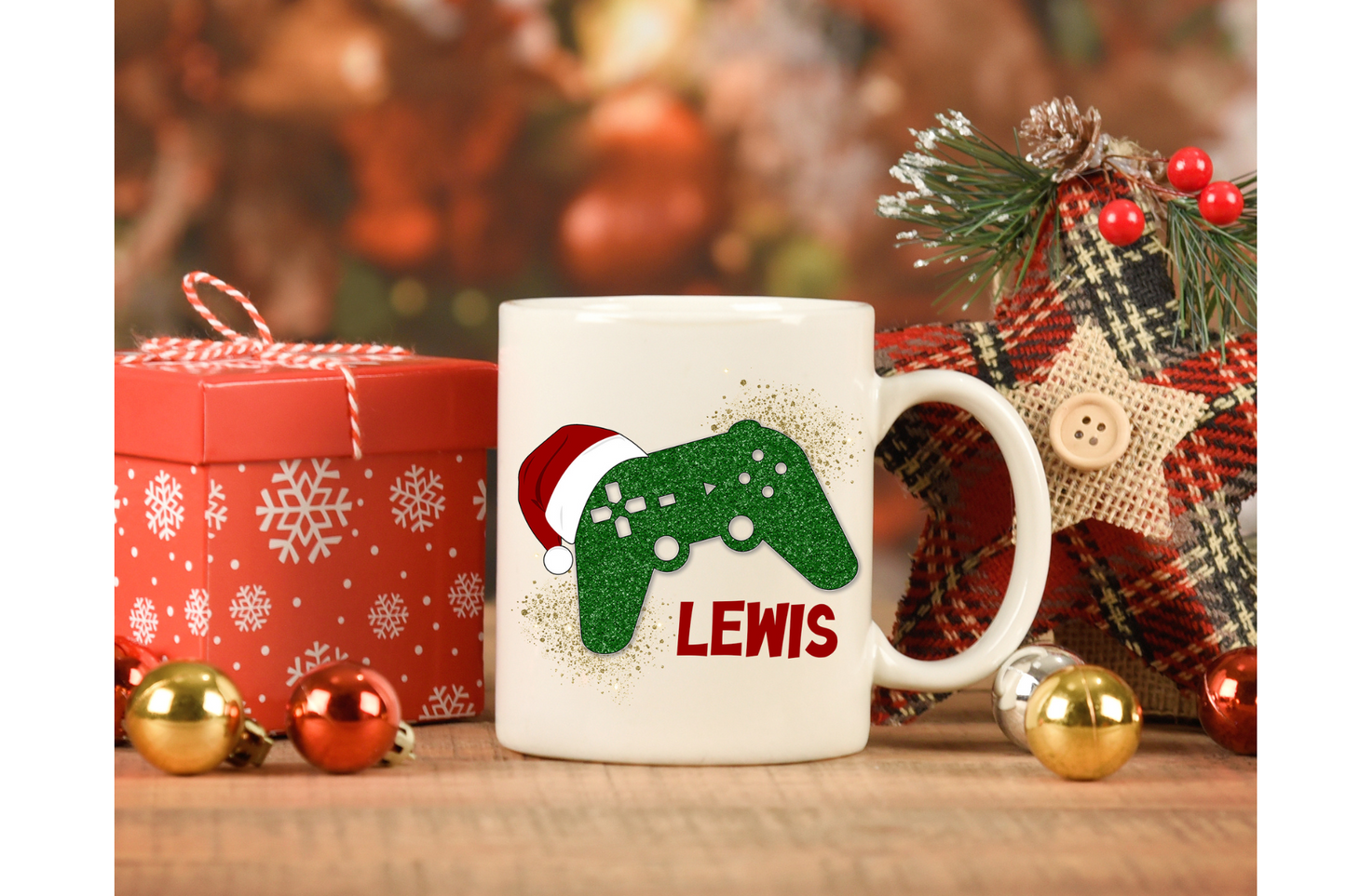 Personalised Christmas Gamer Mug