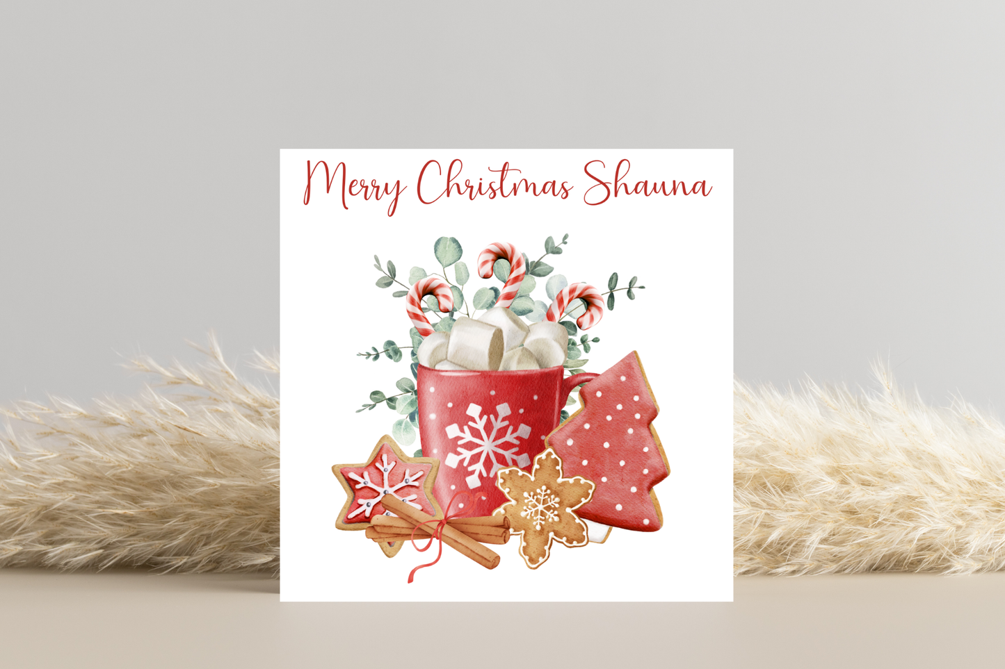 Personalised Winter Comforts Christmas Card