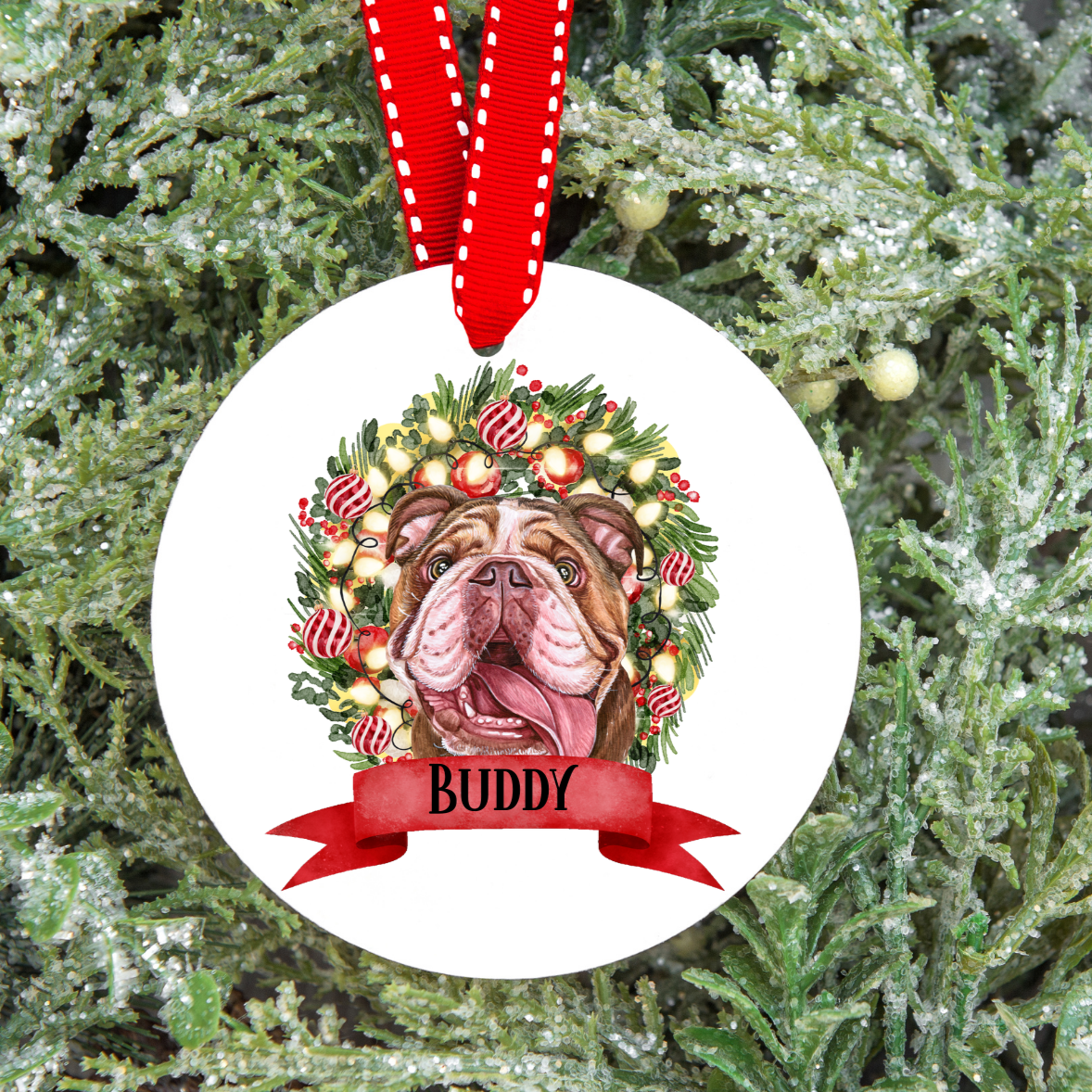 Personalised Dog Christmas Tree Decoration