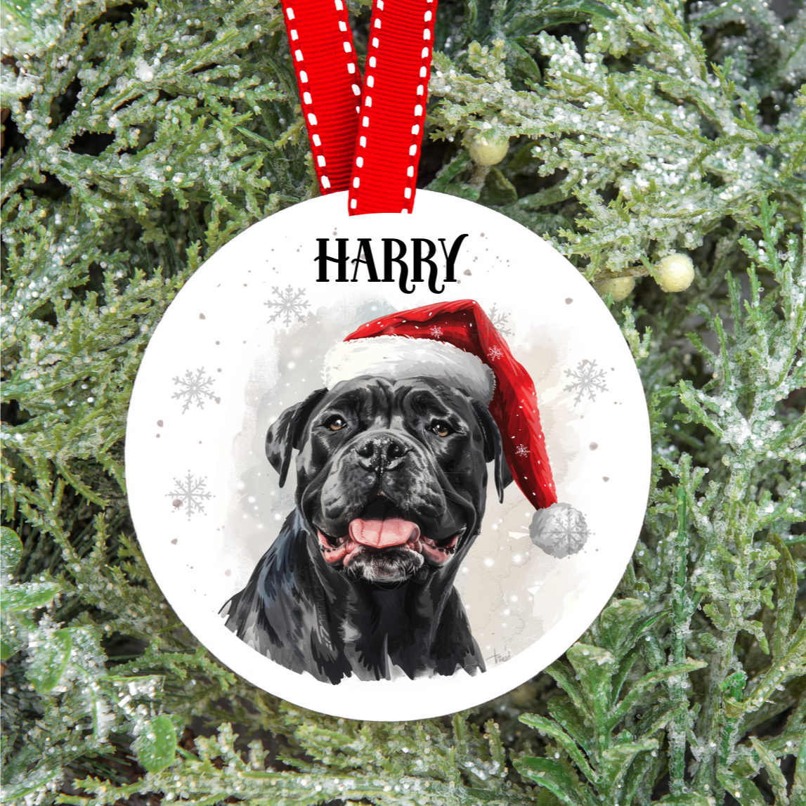 Personalised Dog Christmas Tree Decoration