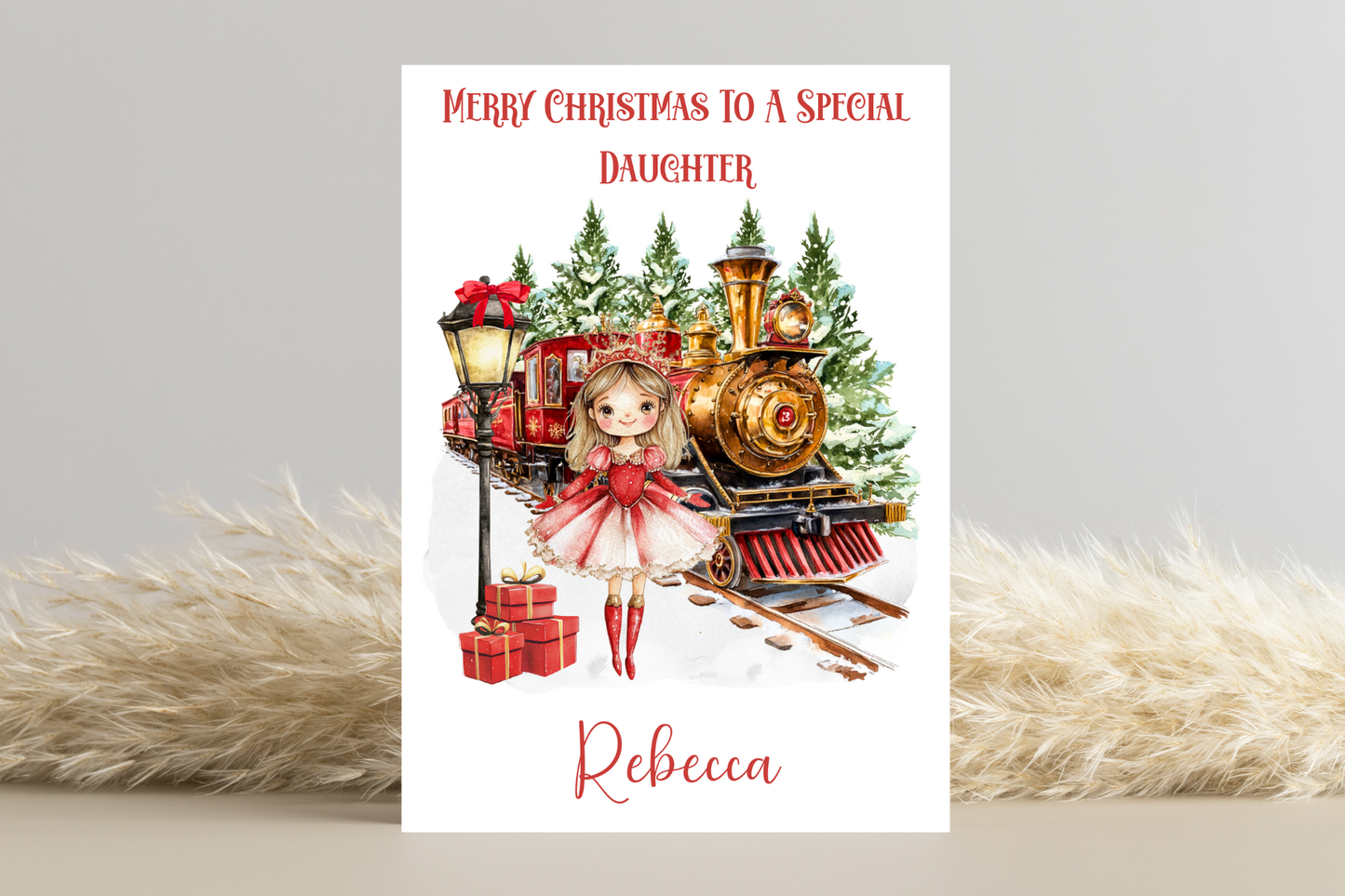 Personalised Sugar Plum Fairy Christmas Card