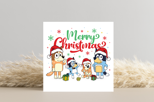 Bluey Christmas Card