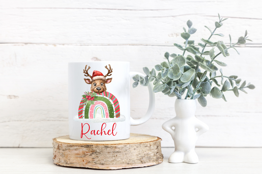 Personalised Reindeer Mug