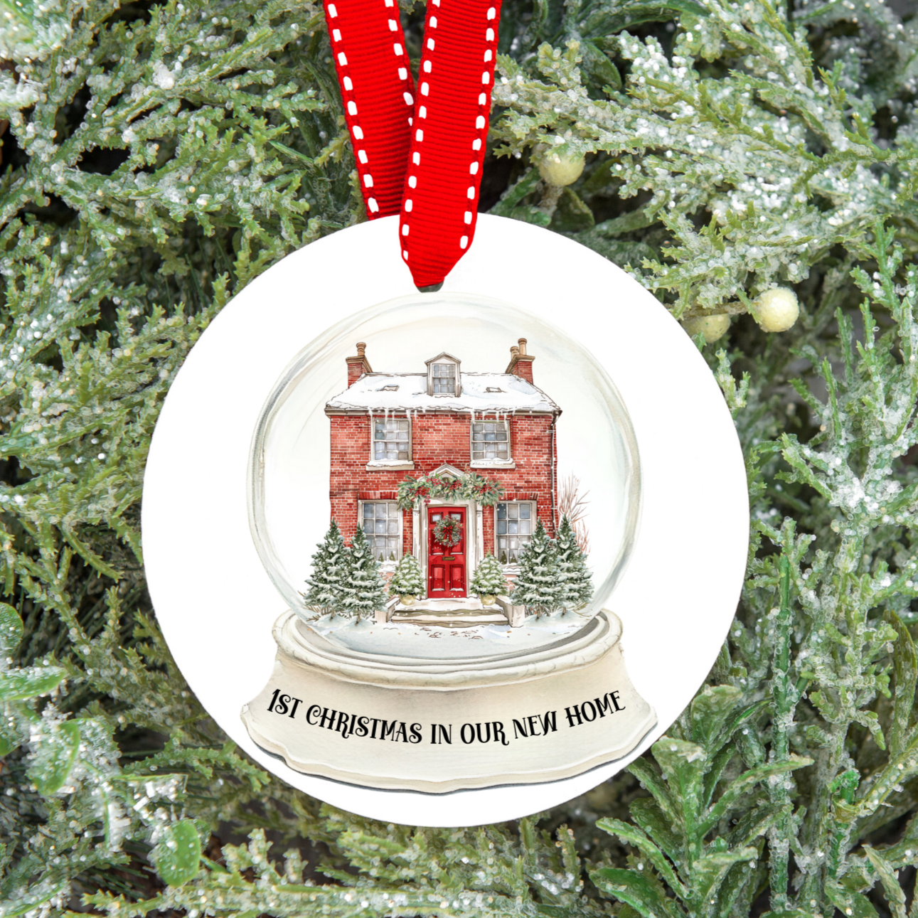 First Christmas in Your New Home Snowglobe Christmas Tree Decoration