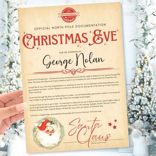 Personalised Christmas Eve Letter From Santa