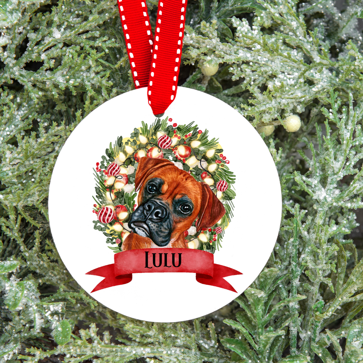 Personalised Dog Christmas Tree Decoration