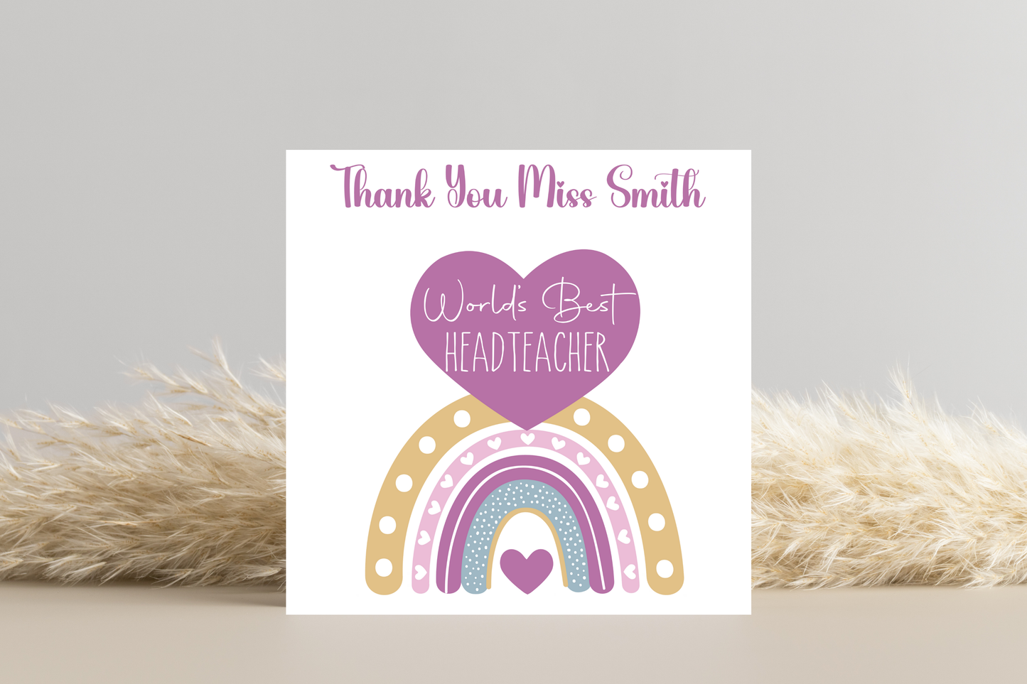 Personalised Worlds Best Teacher Card