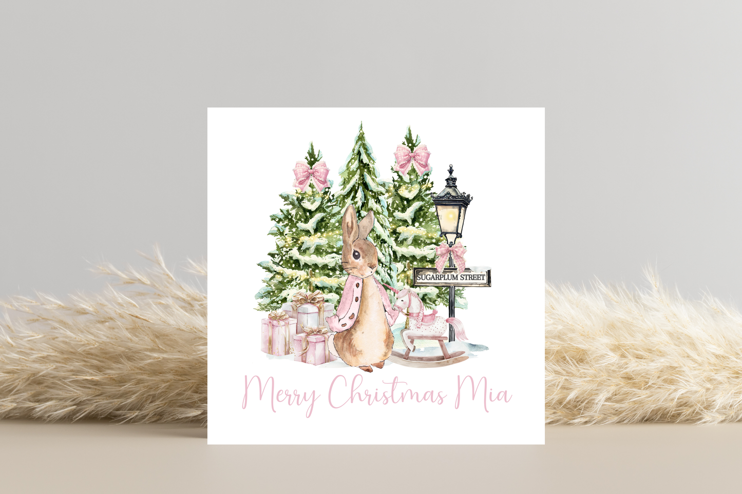 Personalised Peter Rabbit Christmas Card