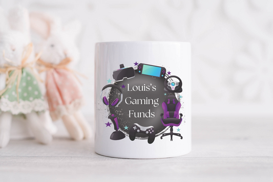 Personalised Gaming Fund Money Box