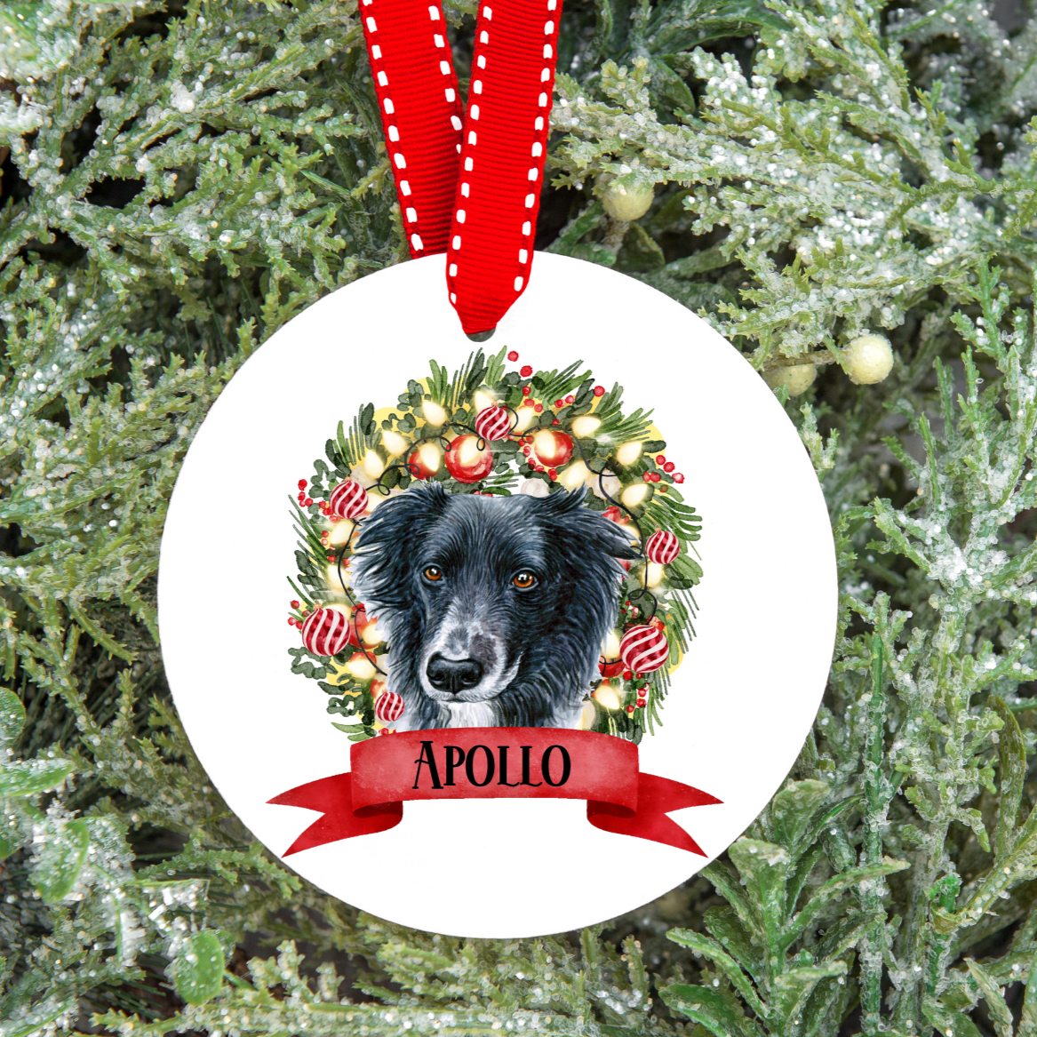 Personalised Dog Christmas Tree Decoration