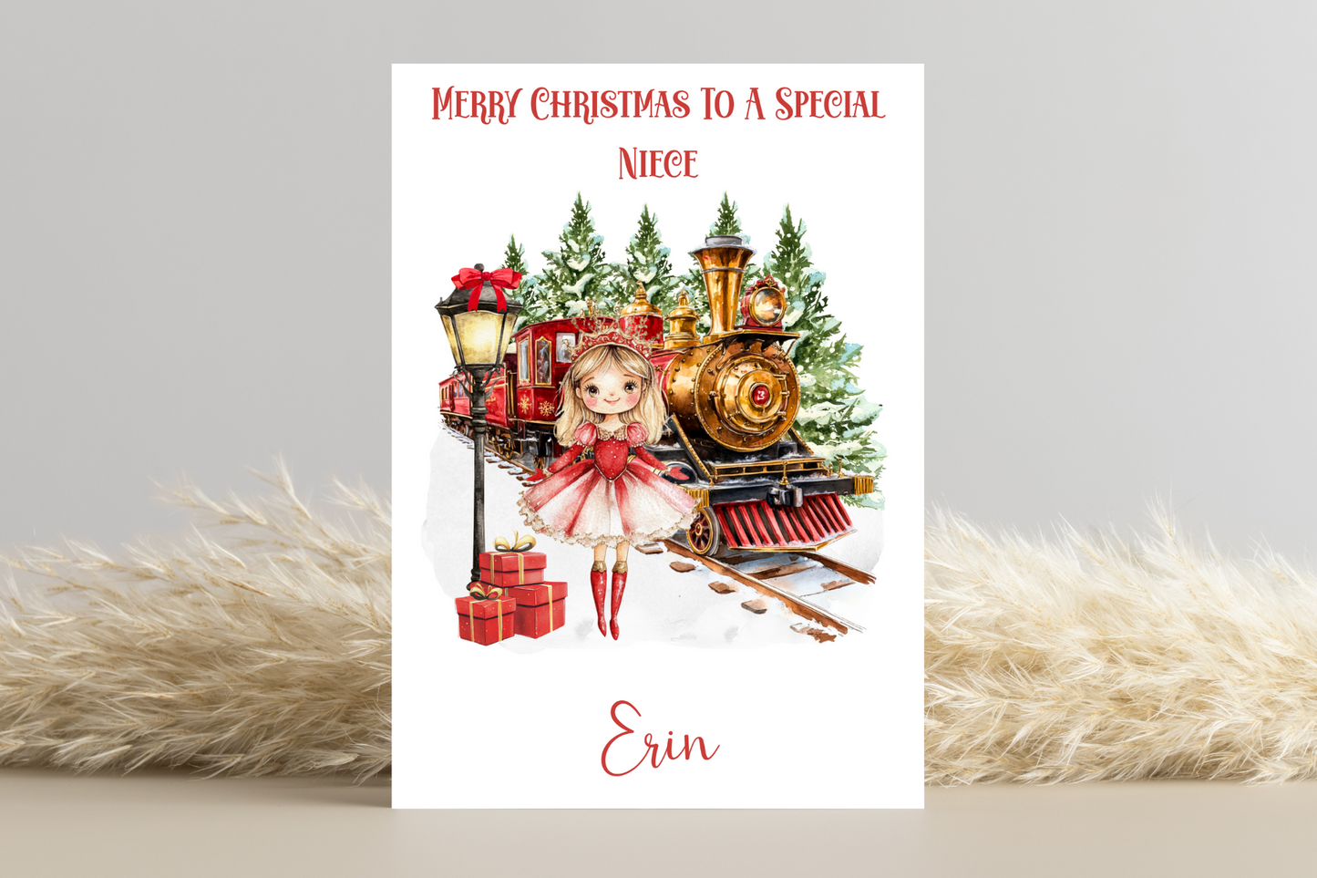 Personalised Sugar Plum Fairy Christmas Card