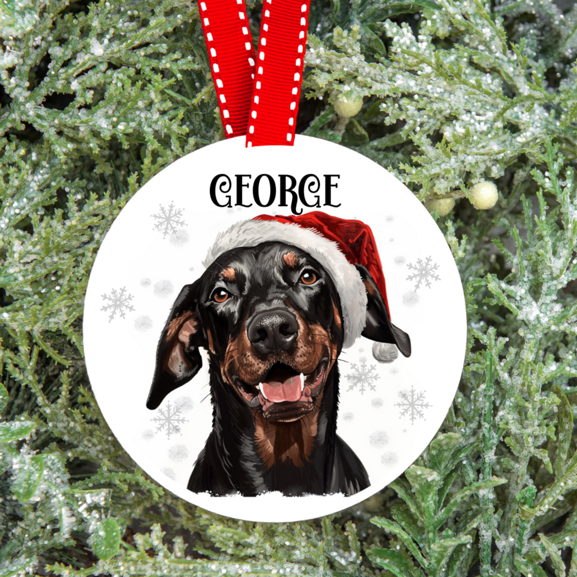 Personalised Dog Christmas Tree Decoration