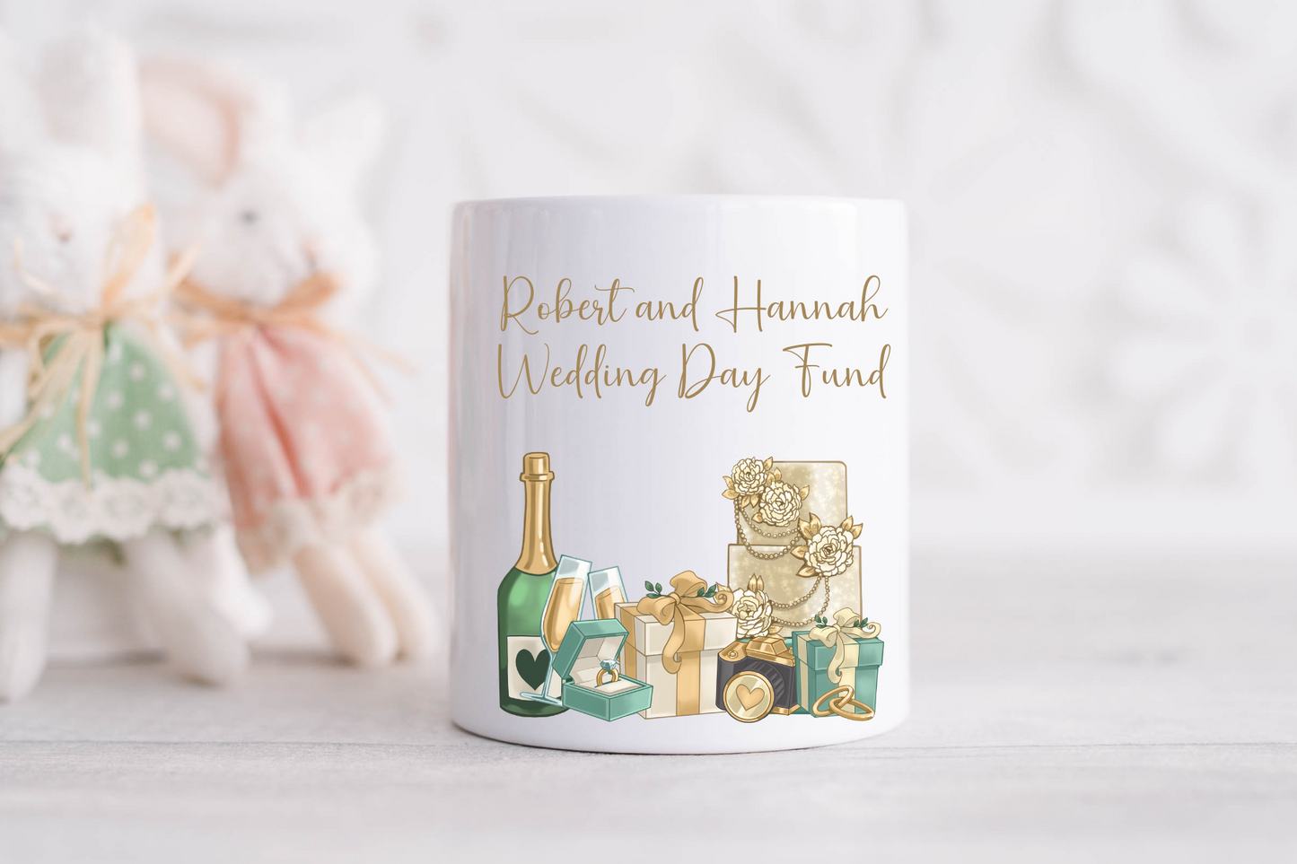 Personalised Wedding Fund Money Box