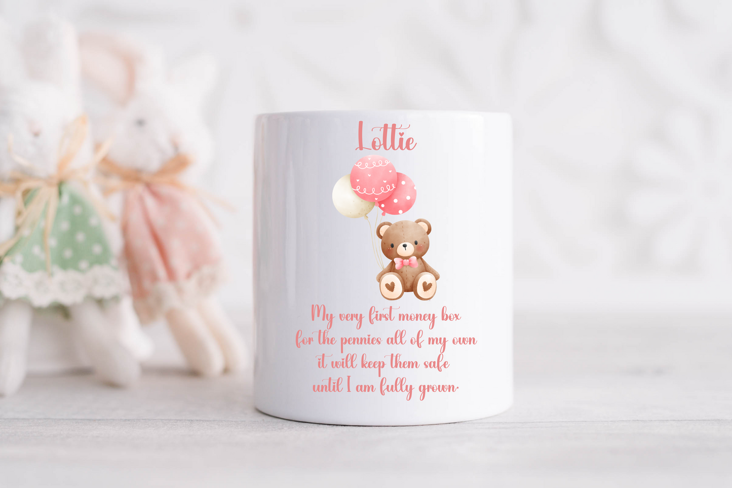 Personalised 1st Money Box First Birthday Gift