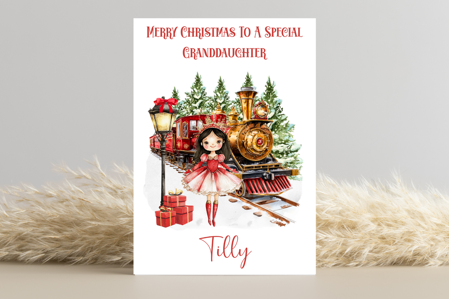 Personalised Sugar Plum Fairy Christmas Card