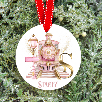 Personalised Christmas Express Initial Christmas Tree Bauble