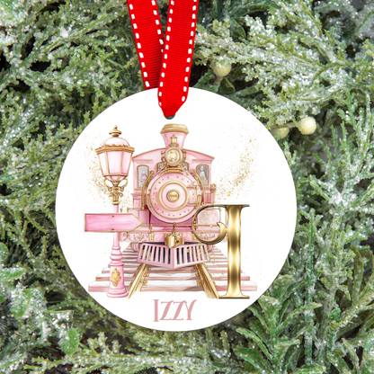 Personalised Christmas Express Initial Christmas Tree Bauble