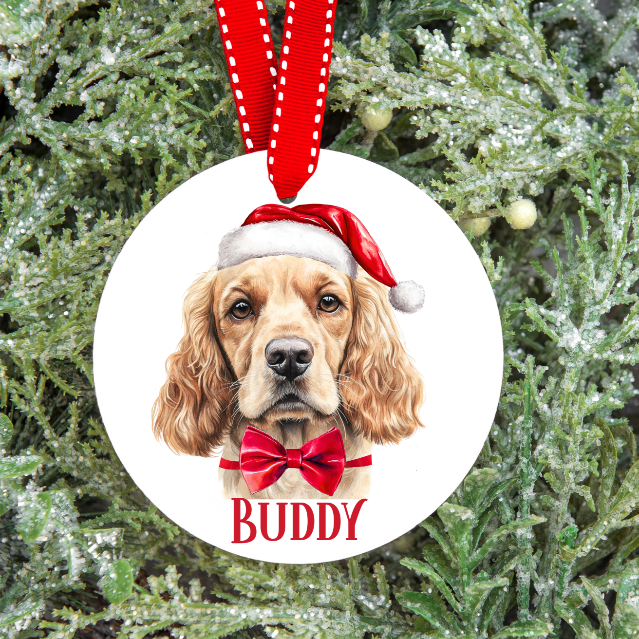 Personalised Dog Christmas Tree Decoration