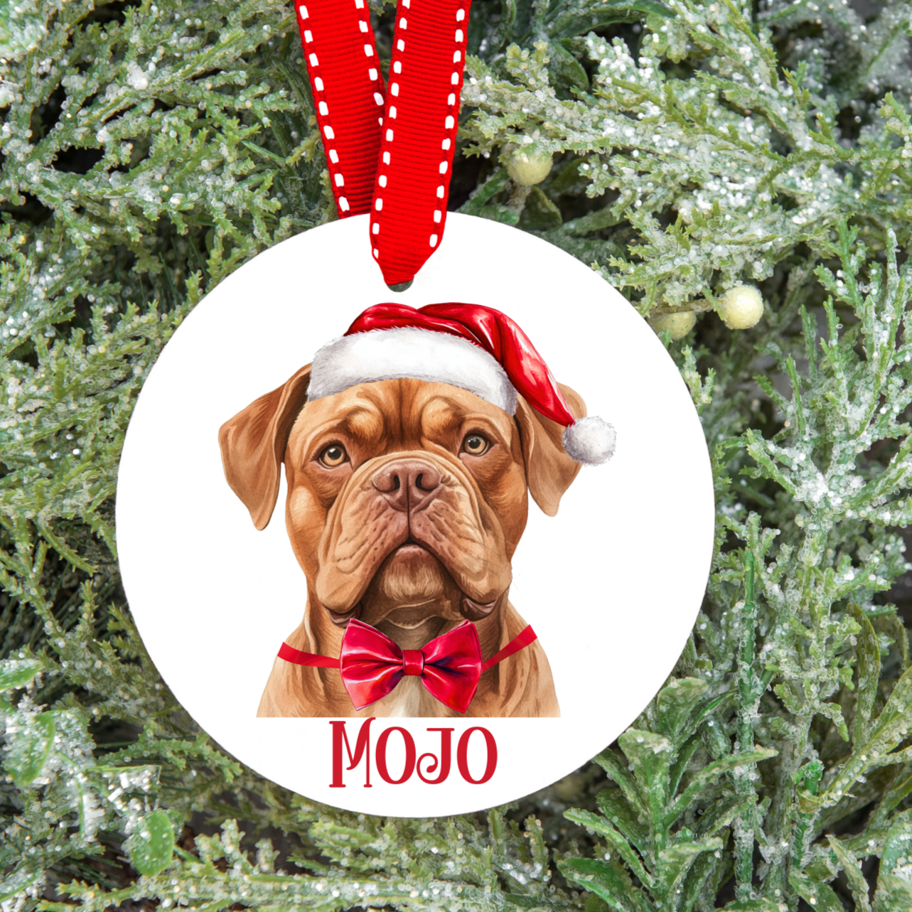 Personalised Dog Christmas Tree Decoration