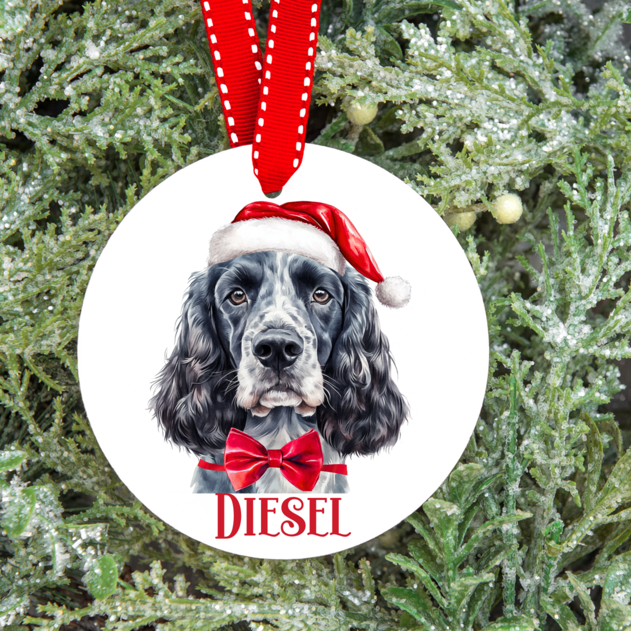 Personalised Dog Christmas Tree Decoration