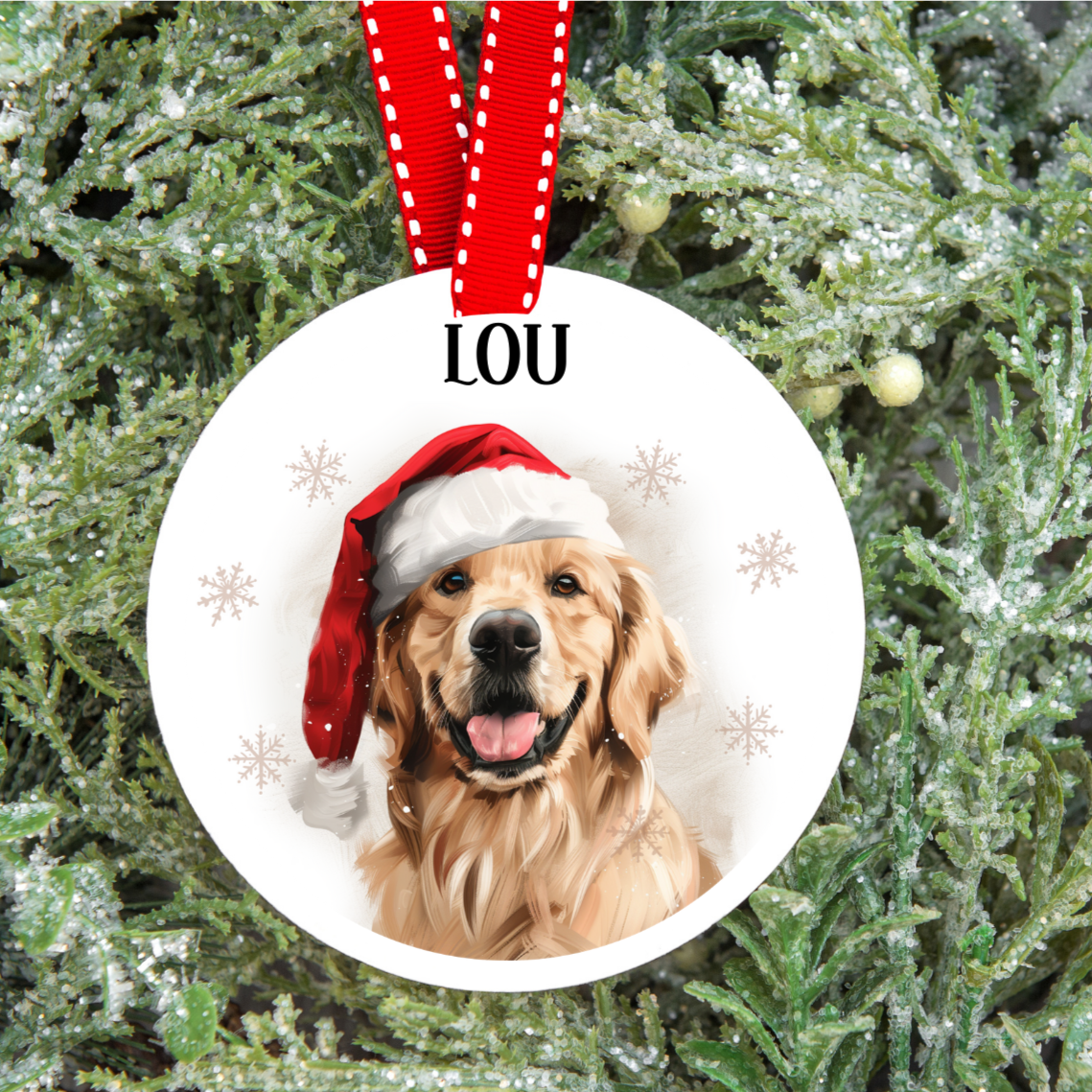 Personalised Dog Christmas Tree Decoration