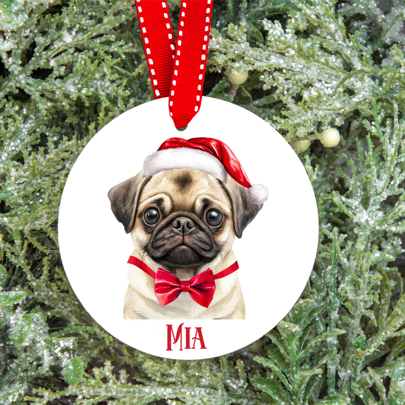 Personalised Dog Christmas Tree Decoration